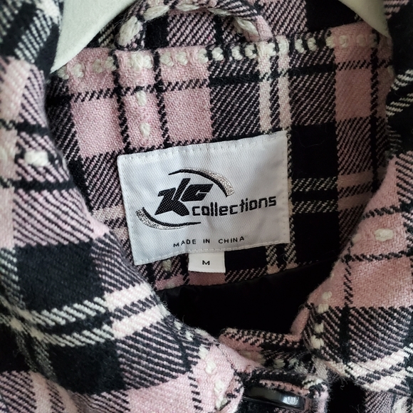 Pink Plaid Coat - ZLC Collections - Size M - Picture 6 of 9